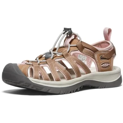 Image of KEEN Women&#039;s Whisper Sandal, Toasted Coconut Peach Whip, 6.5 UK