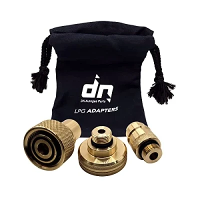 Image of Gomet LPG GPL Autogas Tank Refill Adapter Set M22 for All Europe ACME to BAYONET DISH EURONOZZLE with a Bag