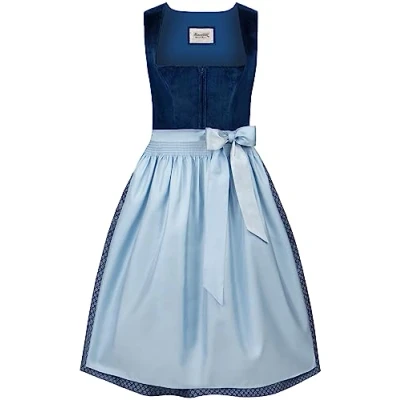 Image of Stockerpoint Women&#039;s Dirndl Aida Special Occasion Dress, Blue, 10