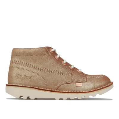 Image of Kickers Women Kick Hi Ankle Boots, Brown (Dk Tan Dk Tan), 3 UK