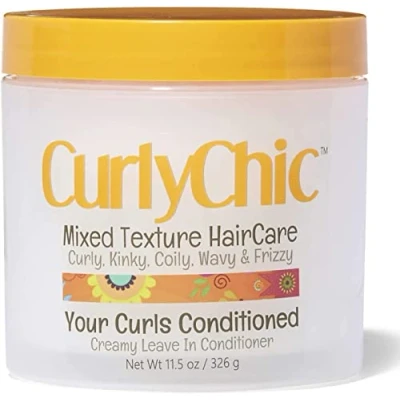 Image of Curly Chic Mixed Hair Haircare Curls Leave in Creamy Conditioner 326g