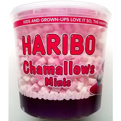 Image of Haribo Chamallows Minis Pink &amp; White Tub 1 x 475gm