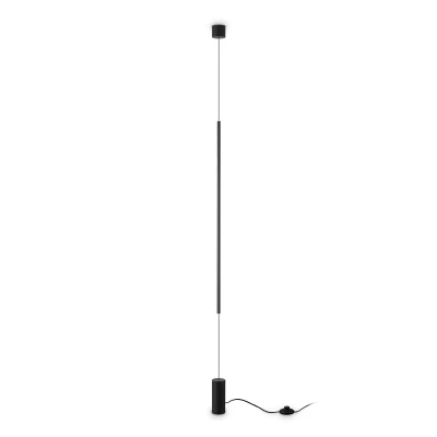 Image of FILO Integrated LED Pendant Ceiling Light Black, 3000K, Non Dim