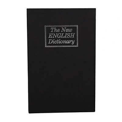 Image of Simulation Book Safe Box, Security Lock Dictionary Secret with Combination Portable Storage Container for Money, Jewelry Documents or Valuables(Black)