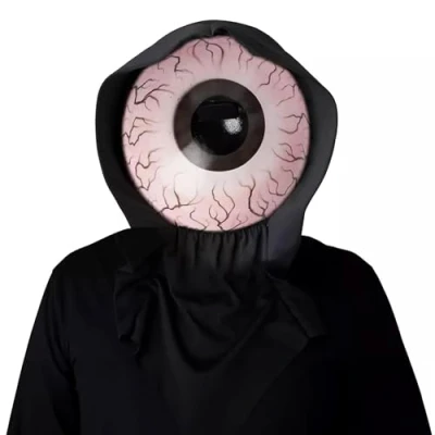 Image of California Costumes White Optic Nerve Light Up Adult Costume Mask