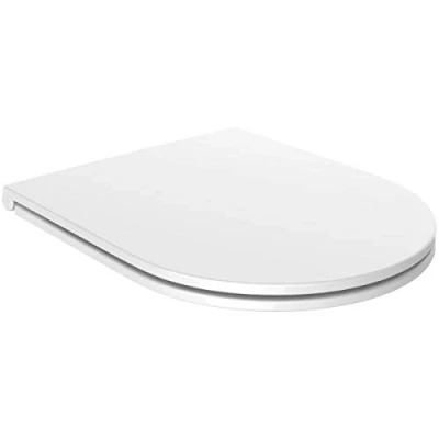 Image of Slim D Shaped Toilet Seat ONE Button Release/Soft Close/Top and Bottom Fix (Middle Slim)