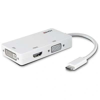 Image of LINDY USB 3.1 Type C to Triple Display Converter
