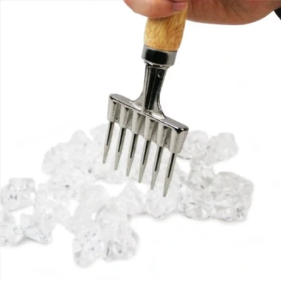 Image of drinkstuff Bar Ice Pick Cocktail Chipper, Wood Handle