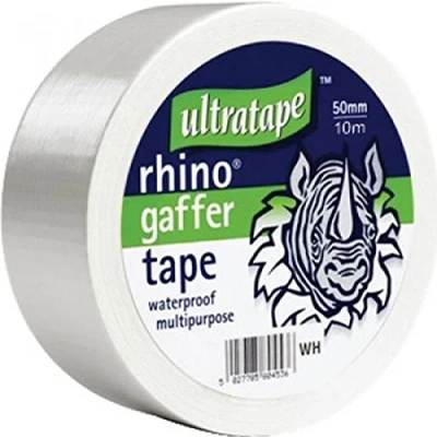 Image of Ultratape 4 X Rhino 50mm 50mtr Multipurpose Gaffer Tape White