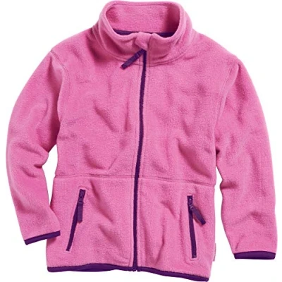Image of Playshoes Girl&#039;s Kids Full Zip Long Sleeve Fleece Jacket, Pink, 6 Years (Size:5 Years/116 cm)
