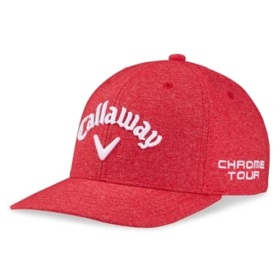 Image of Callaway Mens Golf Tour Authentic Hat Ai Smoke Cap, Heather Red, M EU