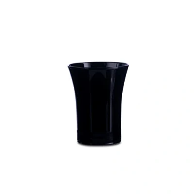 Image of Econ Black Polystyrene Shot Glasses CE 0.9oz / 25ml Set of 6 Reusable Plastic Glasses,