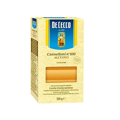 Image of 10x De Cecco Pasta Cannelloni n. 100 Uovo Egg 250 g