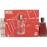 Image of Diesel D Red 100ml EDP &amp; 2X10 ml Giftset