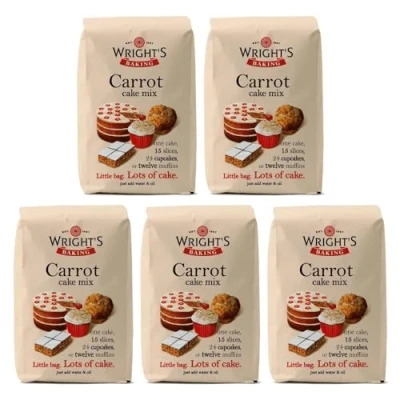 Image of Wright&#039;s Baking Carrot Cake Mix 500g (Pack of 5) Alpine Heights