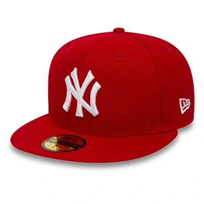 Image of New Era York Yankees Cap 59Fifty Basecap Baseball Fitted Kappe MLB Rot 7 1/4 58cm (L)