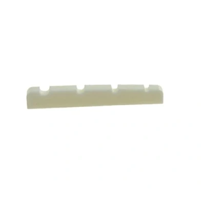 Image of KAISH 38x3.5 Flat Bottom Cattle Bone Bass Guitar Nut 4 String Real Pure