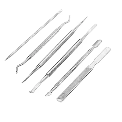 Image of Stainless Steel Ingrown Toenail File and Lifter Double Sided Care Set(6Pcs/Set)