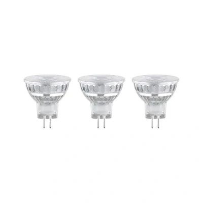 Image of Paulmann 28977 Standard LED Reflector GU4 12V 3 Piece Set 3x1.8W 3x184lm 35mm Silver Glass 2700K Warm White lamp, 5.4 W