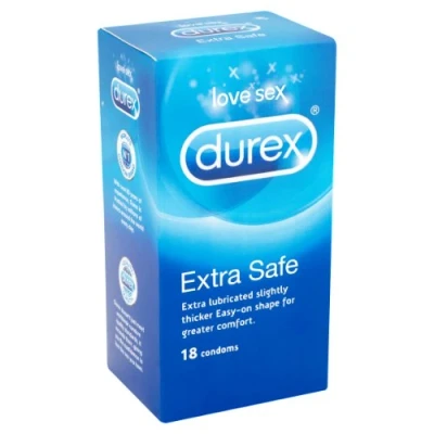 Image of Durex Extra Safe Condoms, Pack of 18