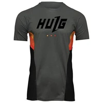 Image of Men?s Cycling Jersey Short Sleeves Summer Biking Tops, Breathable Quick Dry Mountain Bike MTB Jersey, and Hiking (Color 05,L)