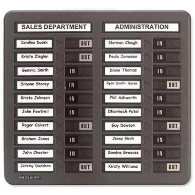 Image of Indesign In/Out Board Twin Column 20 Name W382xH360mm Ref WPIT20I