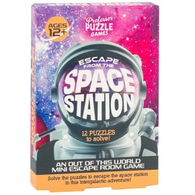 Image of Professor Puzzle Escape from the Space Station Strategy Game Ages 12+ 1+ Players 45 Minutes Playing Time