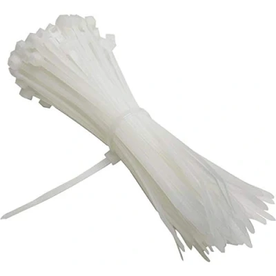 Image of UKCable Ties Cable 140mm x 3.6mm Natural White Nylon Plastic Zip Tie Wraps Pack of 200