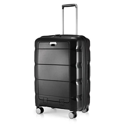 Image of HAUPTSTADTKOFFER Britz hardshell suitcase with laptop compartment trolley expandable, TSA, 4 wheels, 65.5 cm, 60 liters, black
