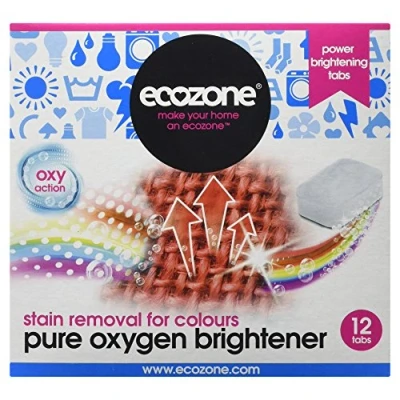 Image of Ecozone Pure Oxygen Stain Removal and Brightener for Colours, Chlorine Free, 12 Tablets