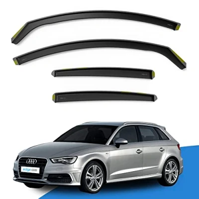 Image of Edgevisors Wind Deflectors Set Fits: Audi A3 or S3 MK3 2013 2019 5 Door Sportback 4pc