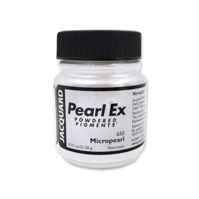 Image of Jacquard Pearl Ex Pigment Powder 0.75 oz Micropearl Loose Mica for Epoxy Resin, Watercolors, Calligraphy Ink &amp; Clay Resin Color