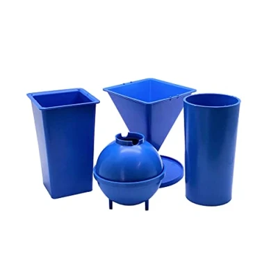 Image of Proops Candle Mould Set x 4, 1 Pyramid, Pillar, Rectangular Tapered, Sphere, UK Made (S7566). Free Postage