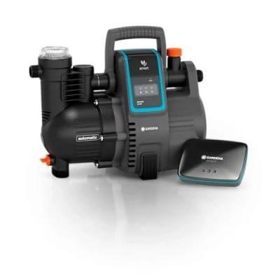 Image of Gardena 19106 20 &quot;Smart Pressure&quot; Water Pump Set Black/Blue