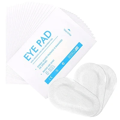 Image of Frcolor Eye Patches, Pads Sterile Nonwoven Patch Stickers Medical Self adhesive Non woven Wound Dressings (20pcs)