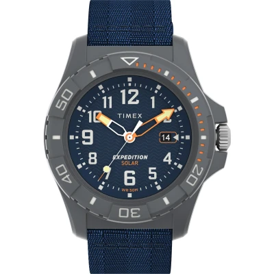 Image of Timex Freedive Ocean Mens Blue Watch TW2V40300 Fabric One Size