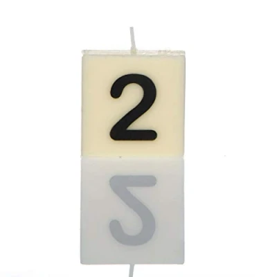 Image of Boxer Gifts Number 2 Candle, White, One Size