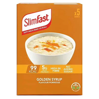 Image of SlimFast Golden Syrup Flavour Porridge 5 x 29g