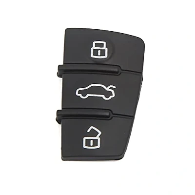 Image of sourcing map Car Key Remote Control Pad 3 Button Insert Rubber Keypad for A4