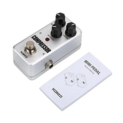Image of Guitar Effect Pedal, KOKKO FCP2 Mini Compressor Sustainer Pedal Instrument Accessory for Electric Accessories