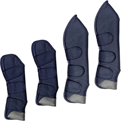 Image of HKM Sports Equipment Premium Transport Boots for Warmblood Black