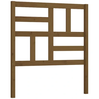 Image of vidaXL Bed Headboard Honey Brown 81x4x104 cm Solid Wood Pine