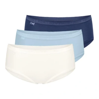 Image of Sloggi Womens Basic+ Midi C3p, Multiple Colours 20, 44 UK