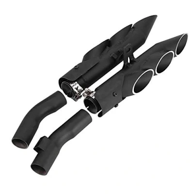 Image of EBTOOLS Motorcycle Middle Pipe Stainless Steel,Motorcycle Exhaust Muffler Link Connect Replacement for Z1000 2010 2016