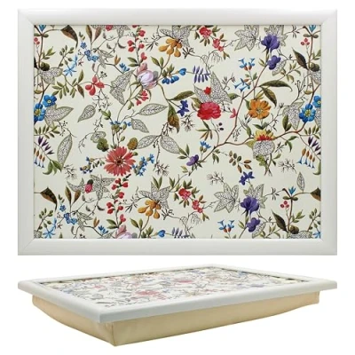 Image of The Leonardo Collection William Kilburn Laptray With Bean Bag for Serving Dishes Lovely Lap Trays Eating on Dinner or Breatfast Newly Designed Food