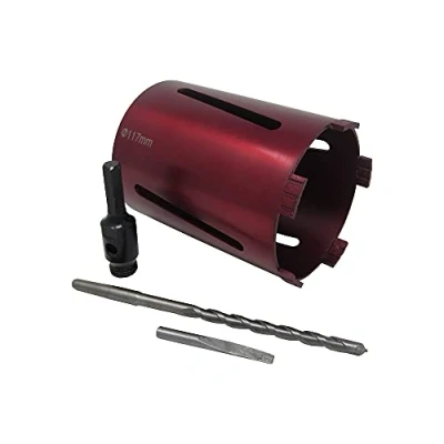Image of 117mm 4.6&quot; Dry Diamond Drilling Core Drill Bit Turbo Segments with Hex Arbour &amp;