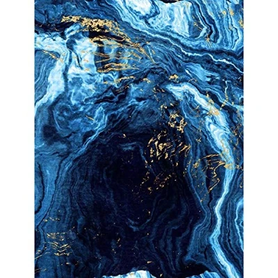 Image of Wee Blue Coo Abstract Dark Gold Flow Unframed Wall Art Print Poster Home Decor Premium