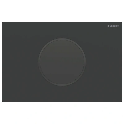 Image of Geberit Sigma10 Automatic/Touchless Dual Flush Plate Battery Operation Matt Black (115.908.16.6)
