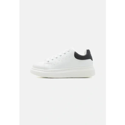 Image of JACK &amp; JONES Men&#039;s Jfwbolton Pu Sneaker Styd Sn, White, 8 UK