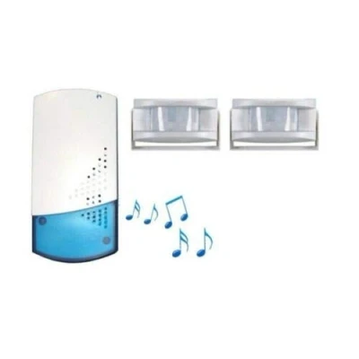 Image of Digiteck B2A WIRELESS PLUG IN 2X PIR SENSOR DOORBELL/ALARM WITH 8 MELODIES